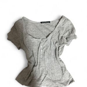 Brandy-melville Henley Short Sleeve